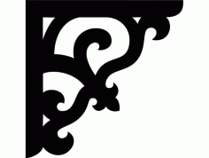 Decoration Corner Design Art Free DXF File