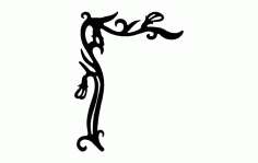 Decoration Corner Design Free DXF File