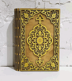 Decorative Book Box Birch Plywood For Laser Cut Free Vector File