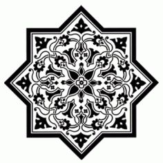 Decorative Concrete Pattern And Stencil Free DXF File