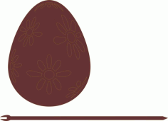 Decorative Easter Cake Topper Ornament Pattern Free DXF File, Free Vectors File