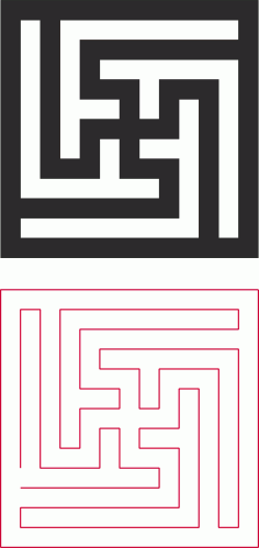 Decorative Lattice Vector Free DXF File
