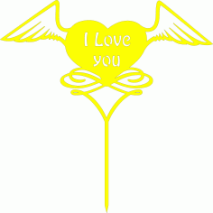Decorative Love Topper Ornament Pattern Free Vector File
