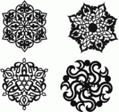 Decorative Motifs Circle For Laser Cut Plasma Free DXF File