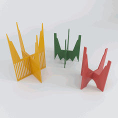 Decorative Plant Stands Laser Cut Free Vector File