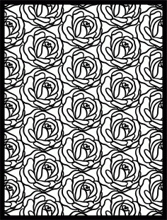 Decorative Privacy Partition Indoor Panel Room Divider Floral Lattice Stencil Pattern Free DXF File