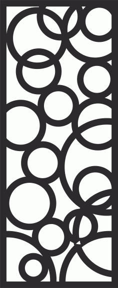 Decorative Privacy Partition Indoor Panel Room Divider Floral Lattice Stencil Seamless Pattern For Laser Cut Free Vector File