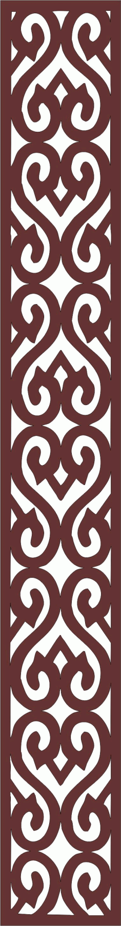 Decorative Privacy Partition Indoor Panel Room Divider Lattice Free DXF File