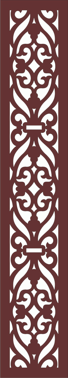 Decorative Privacy Partition Indoor Panel Room Divider Lattice Seamless Pattern For Laser Cut Free Vector File