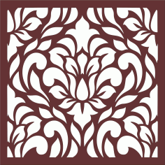 Decorative Privacy Partition Indoor Panels Room Divider Grill Seamless For Laser Cutting Free DXF File