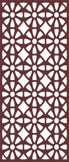 Decorative Privacy Partition Indoor Panels Room Divider Seamless For Laser Cutting Free DXF File