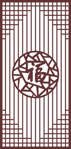 Decorative Privacy Partition Indoor Panels Screen Room Divider Seamless Design Pattern Cnc Laser Cutting Free DXF File