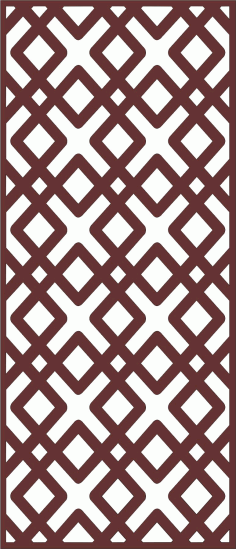 Decorative Privacy Partition Indoor Panels Screen Room Divider Seamless Design Pattern For Laser Cutting Free DXF File