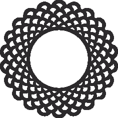 Decorative Round Grille 003 Free DXF File