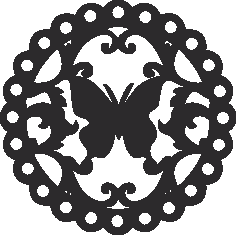 Decorative Round Grille 004 Free DXF File