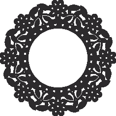 Decorative Round Grille 015 Free DXF File