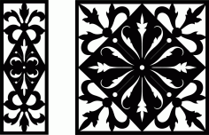 Decorative Screen Patterns For Laser Cutting 10 Free DXF File