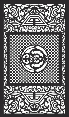 Decorative Screen Patterns For Laser Cutting 103 Free DXF File