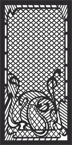 Decorative Screen Patterns For Laser Cutting 105 Free DXF File