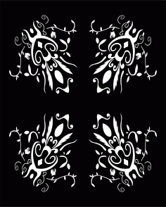 Decorative Screen Patterns For Laser Cutting 11 Free DXF File