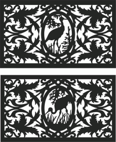 Decorative Screen Patterns For Laser Cutting 120 Free DXF File