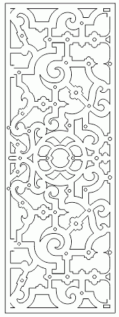 Decorative Screen Patterns For Laser Cutting 126 Free DXF File