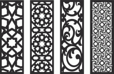 Decorative Screen Patterns For Laser Cutting 129 Free DXF File