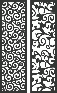 Decorative Screen Patterns For Laser Cutting 174 Free DXF File