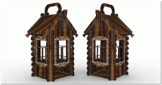 Decorative Tea House 4mm For Laser Cut Free Vector File