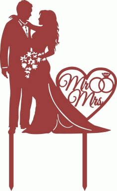 Decorative Valentine Heart Topper Ornament Free DXF File