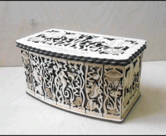 Decorative Wooden Box 3mm For Laser Cut Free DXF File