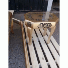 Decorative Wooden Table Free DXF File