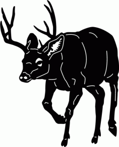 Deer Animals Free DXF File, Free Vectors File