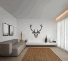 Deer For Laser Cut Plasma Free Vector File