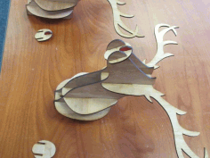 Deer Head For Laser Cut Free DXF File