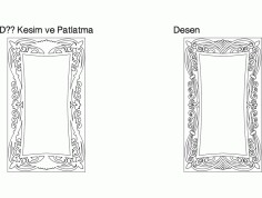 Dekor Ayna Free DXF File