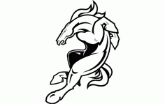 Denver Broncos Logo Free DXF File