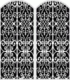 Design Pattern Door 6156 For Laser Cut Cnc Free DXF File