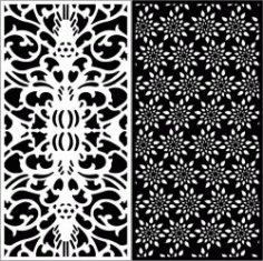 Design Pattern Panel Screen 5989 For Laser Cutting Cnc Free Vector File