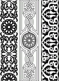 Design Pattern Woodcarving 6151 For Laser Cut Cnc Free Vector File