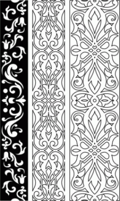 Design Pattern Woodcarving 6153 For Laser Cut Cnc Free Vector File