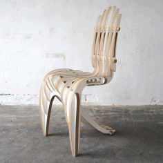 Designer Chair Cnc Free DXF File