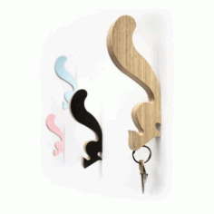 Designer Wooden Hanger For Laser Cut Free Vector File, Free Vectors File