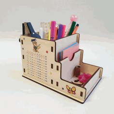 Desk Accessories Organizer For Laser Cut Free Vector File