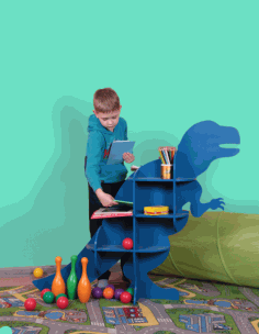 Dinosaur Shelf Cnc Plans Download Free DXF File