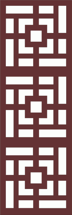 Divider Seamless Floral Grill Panel For Laser Cutting Free DXF File