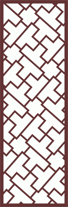 Divider Seamless Floral Jali Design For Laser Cutting Free DXF File