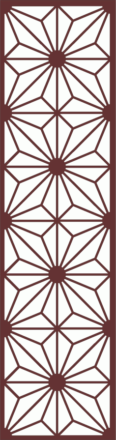 Divider Seamless Floral Jali Pattern For Laser Cut Free Vector File