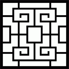 Divider Seamless Floral Lattice Stencil Pattern For Laser Cut Free Vector File
