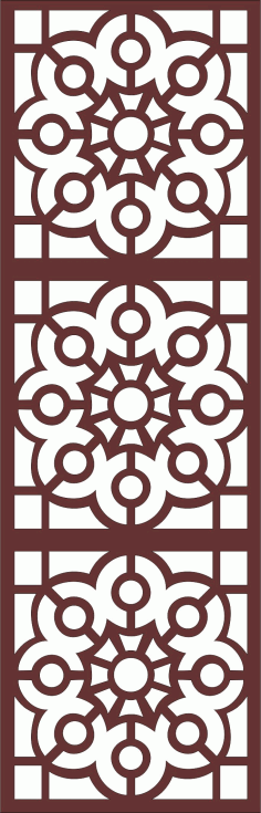 Divider Seamless Grill Panel For Laser Cutting Free DXF File